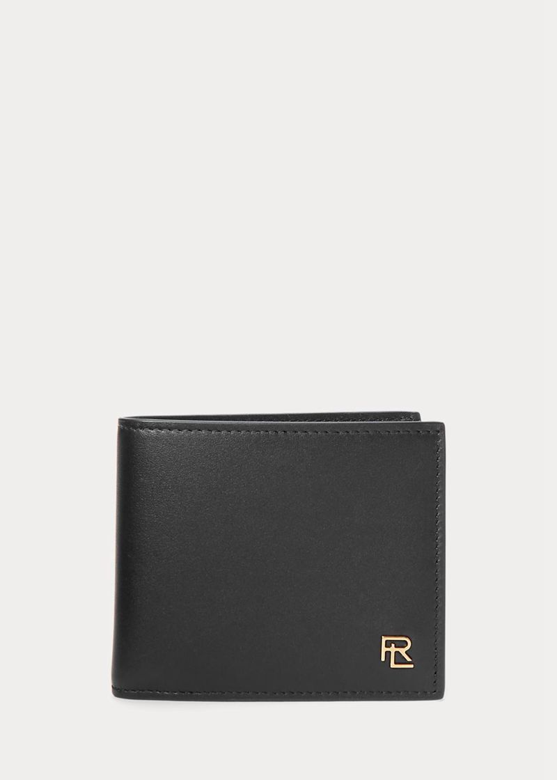 パープル レーベル 財布 メンズ 黒 Monogram-plaque カーフスキン Billfold MJAIS3816